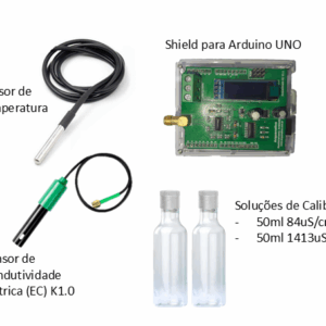 Kit Sensor de Condutividade Elétrica e Temperatura AcquaKit-EC