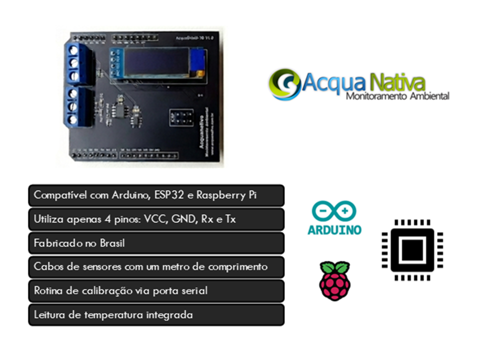 Kit Sensor de Turbidez e Temperatura AcquaKit-TB - Image 4